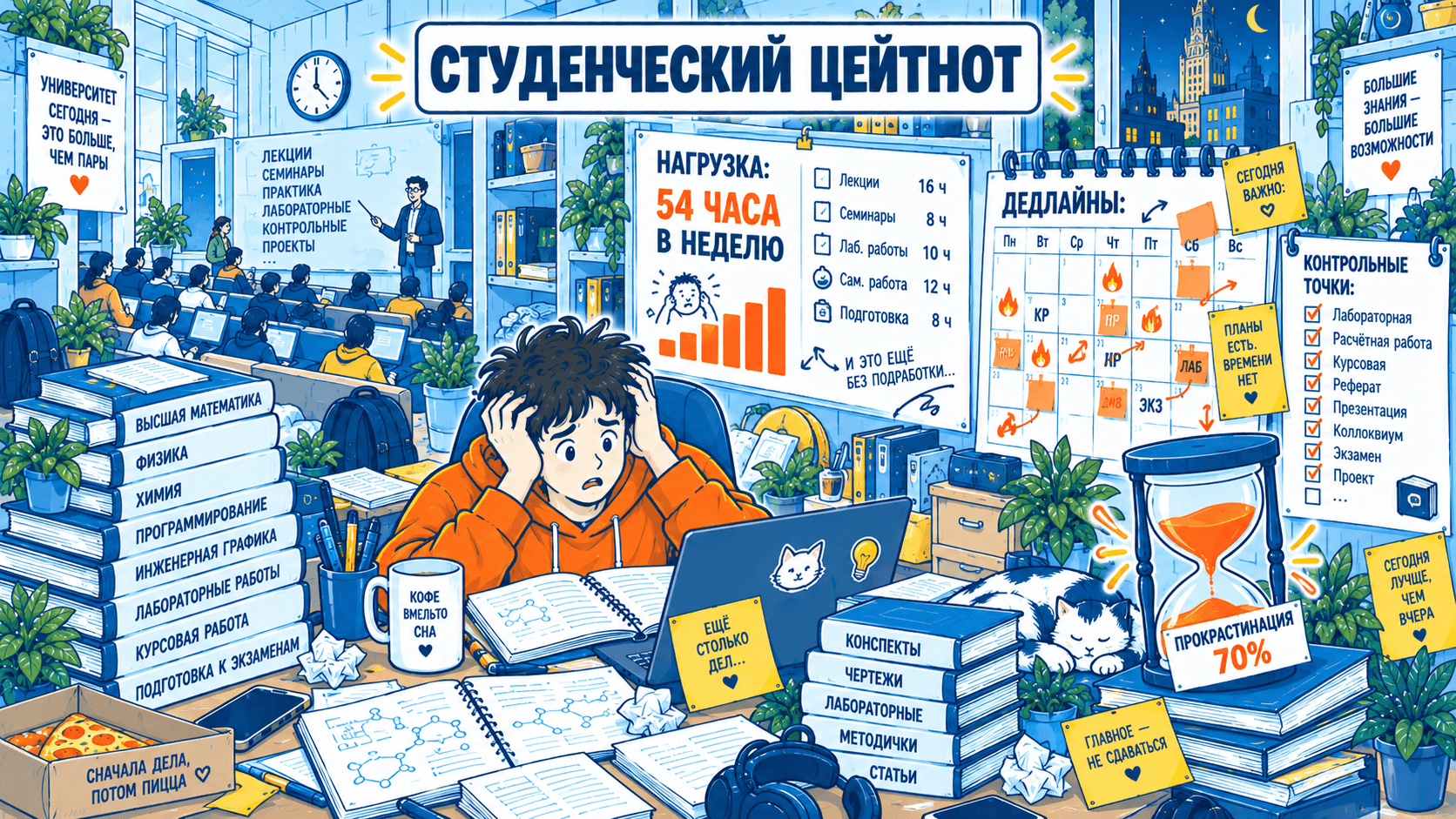 Обзор планеров и софта для учебы: электронные сервисы, ежедневники и трекеры дедлайнов студента