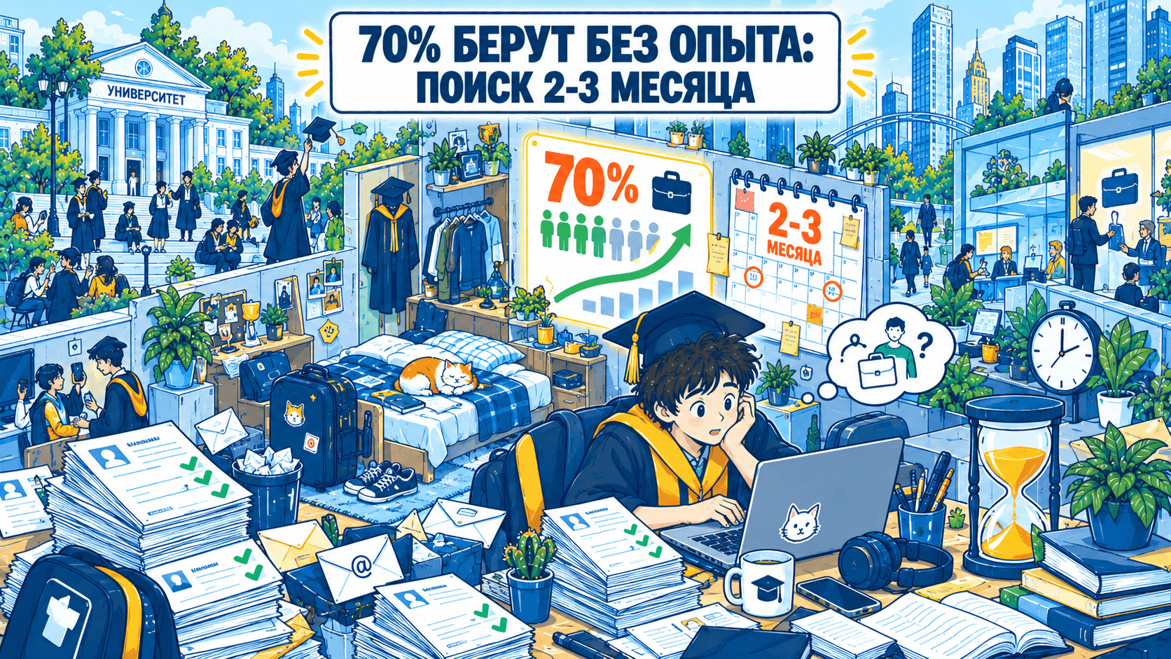 Закончил учебу в вузе и не могу найти работу