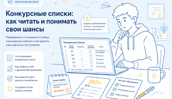 Как читать конкурсные списки и приказы о зачислении