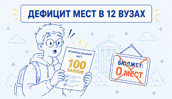 В российских 12 вузах возникла проблема с бюджетными местами для стобалльников ЕГЭ