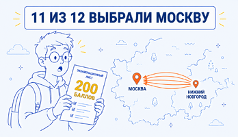 Из 12 нижегородских 200-балльников только одна выпускница выбрала учебу в родном городе