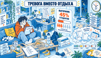 Баланс учебы и отдыха: как студенту отдыхать без чувства вины и меньше залипать в телефоне